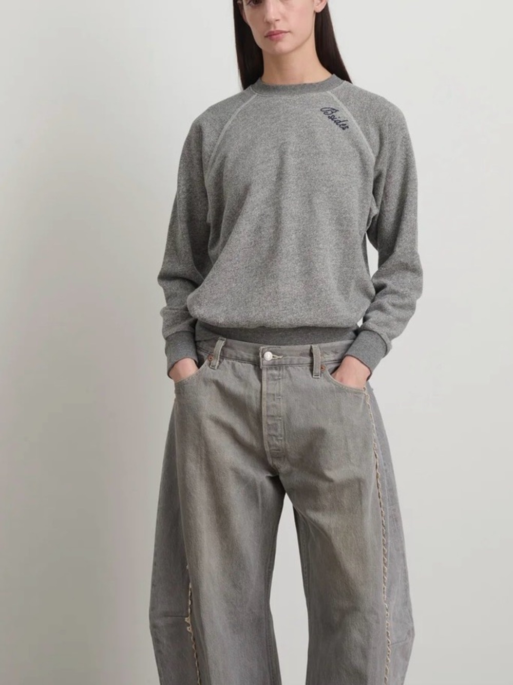 B SIDES Lasso Jeans Grey